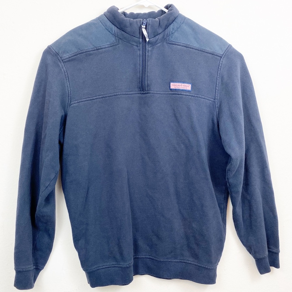 Vineyard Vines Navy Blue 1/4 zip Pullover Medium